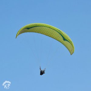 Paragliding in air at kamshet