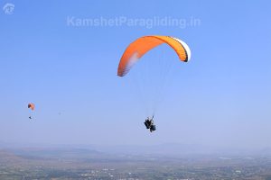 paraglider in the sky